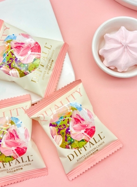 DIFFALL花开见喜夹心棉花糖水果味结婚喜糖订婚糖果混散装批发