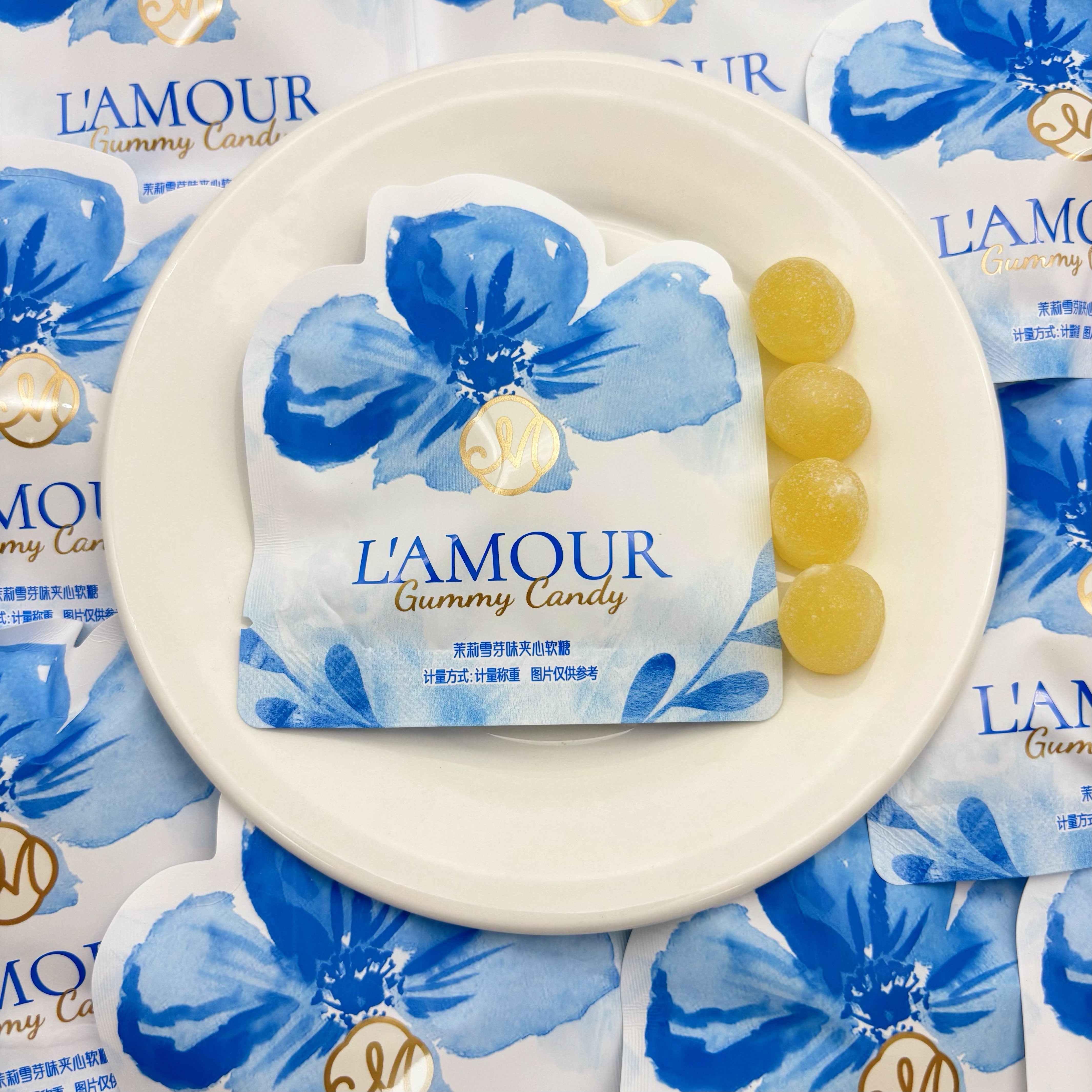 MOKCOKE茉莉雪芽味夹心软糖结婚喜糖高颜值喜事糖果招待休闲零食