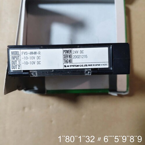 M-SYSTEM FVS-4W4W-R信号隔离器，新件，