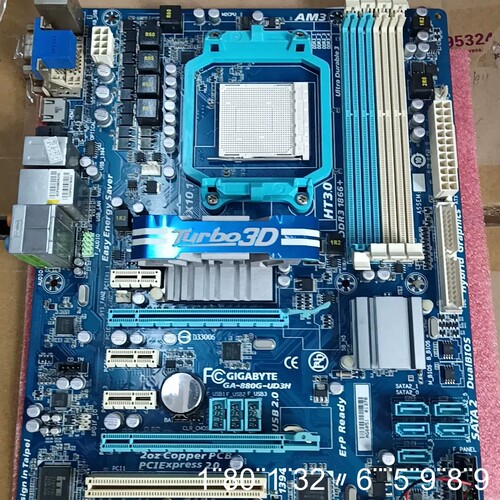 主板GA－880G－UD3H集显大板AM3接口DDR3全