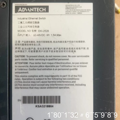 研华交换机EKI-2528，，成色如图，一般成色