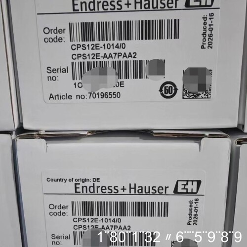 EH恩德斯豪斯PH电极，型号CPS12E-1014/0