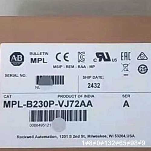 AB电机MPL-B230P-VJ72AA议价