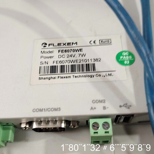 FLEXEM FE6070WE触摸屏，DC24V 7W，带U