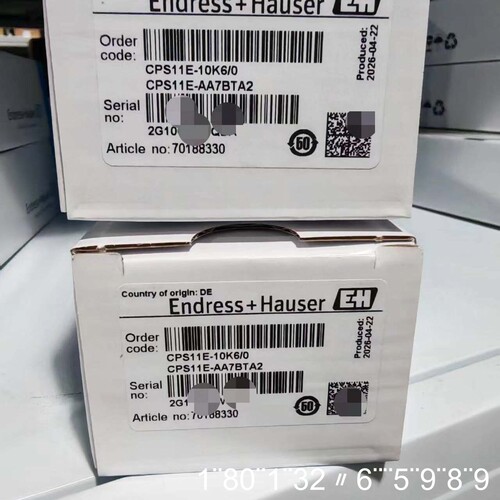 EH恩德斯豪斯PH电极，型号CPS11E-10K6/0