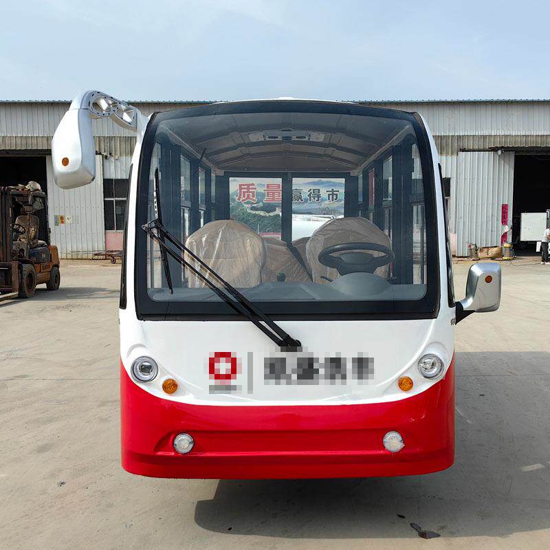 电动观光车三排8座电动四轮带门景区园区厂区载客游览巡查接待车