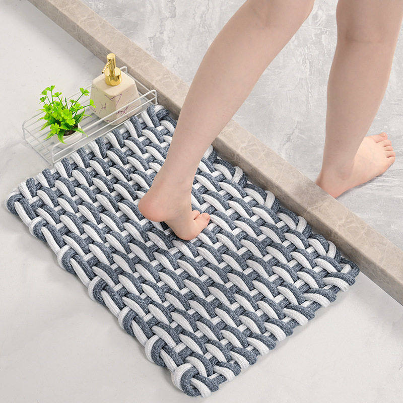跨境丙纶编织耐磨加厚地毯入户门耐脏防滑垫子卫生间门口吸水脚垫,居家布艺,家用脚垫,淘宝优惠券,粉丝福利购,淘宝优惠卷