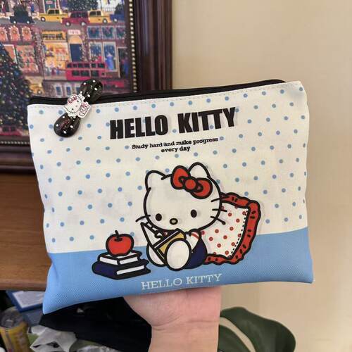 化妆收纳包KT格子便携拉链