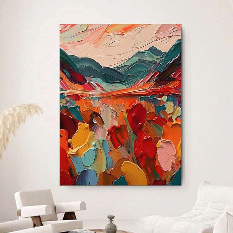 手绘肌理画立体肌理色块客厅沙发壁画简约抽象玄关装饰画餐厅挂画图片