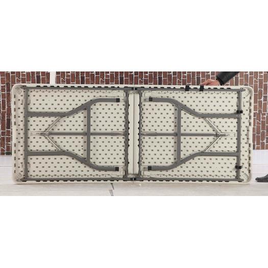 28mm腿管折叠桌 塑料室外耐用餐桌 宴会派对用长方形饭桌 183cm