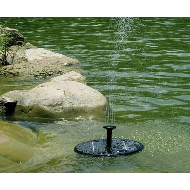 新型太阳能弱光型无刷水泵 GY-P-0014S 圆形漂浮式园林喷泉