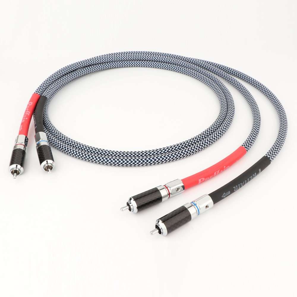 Preffair HiFi级RCA音频线公对公6N OFC镀银导线镀铑RCA莲花插头