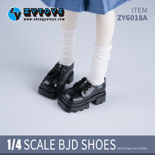 现货全款四分娃鞋BJD方头厚底鞋鹿云体大力力普四阿琅咪咪兔4分