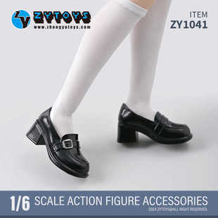 1/6女兵人制服鞋乐福鞋6分娃鞋P20学生鞋JK校园风ZY1041兵人配件