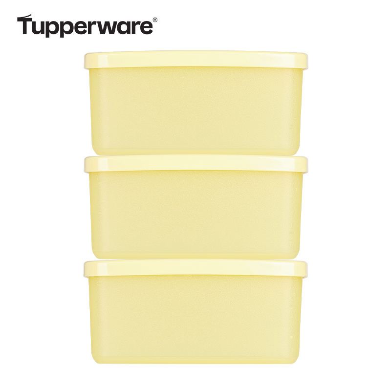 【直播专享】特百惠便携水果保鲜盒冰箱食物收纳冷藏密封盒0.4L