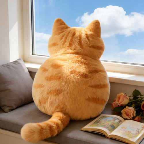 胖橘猫咪抱枕玩偶儿童抱陪睡毛绒玩具公仔女生大安抚发热娃娃礼物