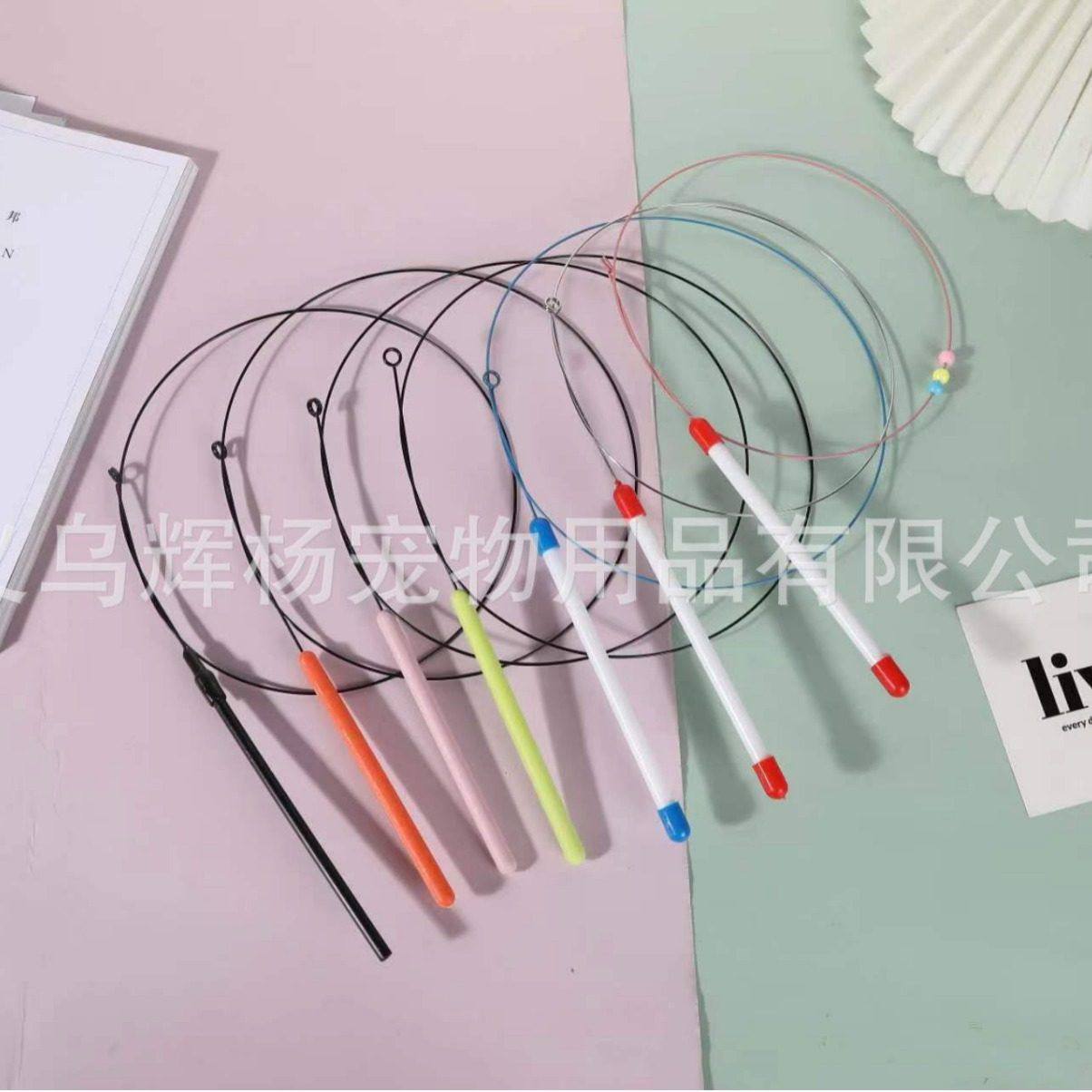 厂家直销多色宠物玩具手持钢丝杆逗猫棒个性猫咪互动训导宠物用品,宠物/宠物食品及用品,猫爬架,淘宝优惠券,粉丝福利购,淘宝优惠卷