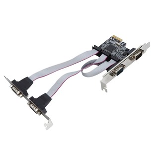 企业级PCI E串口卡pcie转串B口RS232接口工控4口扩展卡黑色