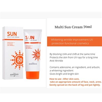 直销(2pcs) SoltreeBundle Korea MuDlti Sun Cream Sun Block 2.