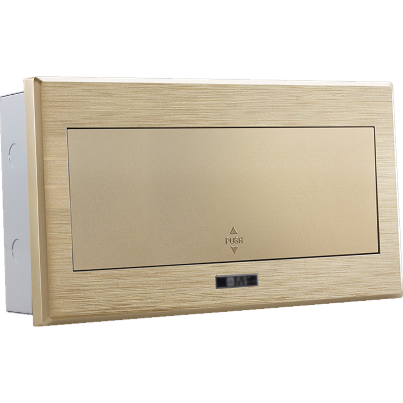 拉丝土豪金家用14位16回路配电箱暗装强电箱空气开关盒空开电控箱