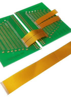 1.0间距FPC黄色焊接排线扁平14/16/18/20/22/24/26/28/30/40Pin芯