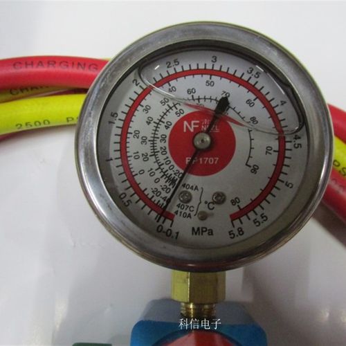 空调加氟表汽车加氟双表R410 R502 R32雪种冷媒双表阀压力表油表