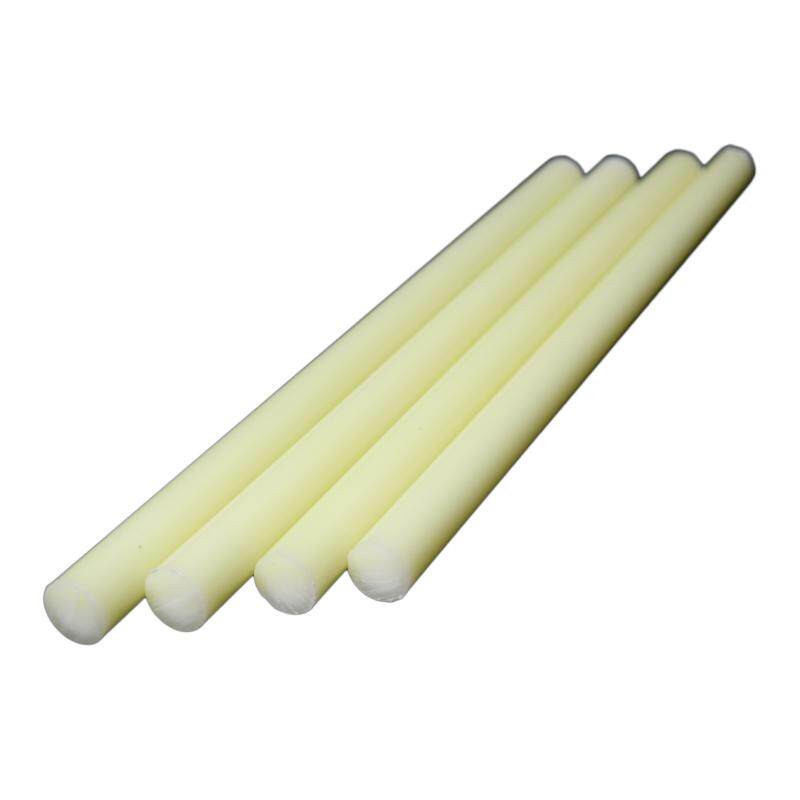 米黄色尼龙棒圆柱实心硬质耐磨塑料棒材呢绒棒料