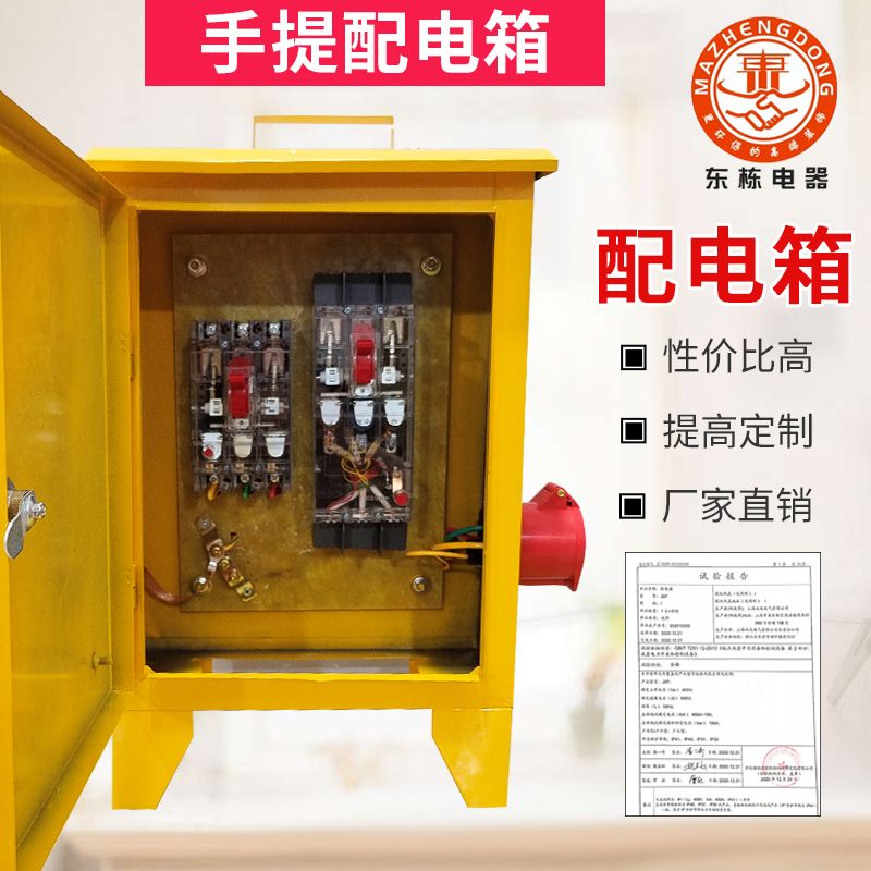 工地380V配电箱一机一闸40A63A100A160A三相五线漏电保护开关塔吊