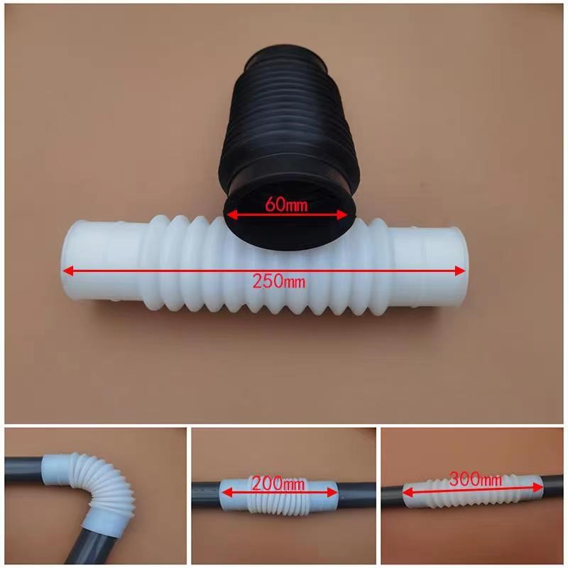 橡胶波纹管PVC管柔性接头排水管软连接50 75 90 110X下水管快接头