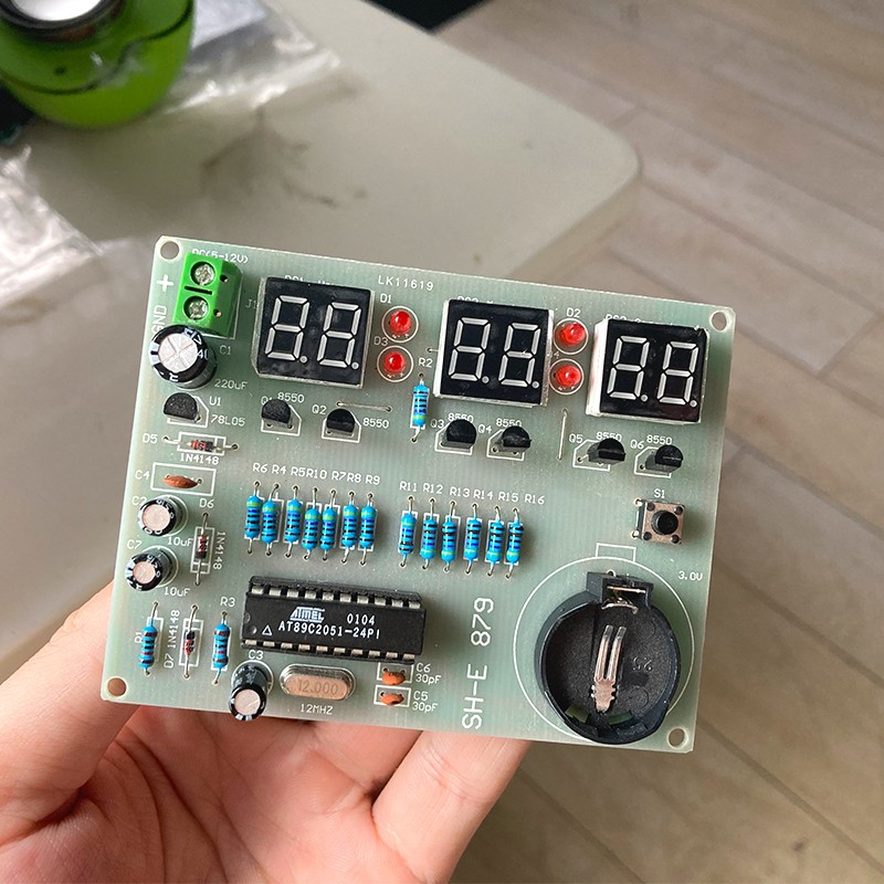 AT89C2051 六位数字钟套件 时钟套件 电O子钟套件 散件 879