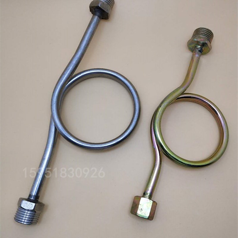 304/201不锈钢缓冲管压力表弯管活动无缝M14/20*1.5直角外4分