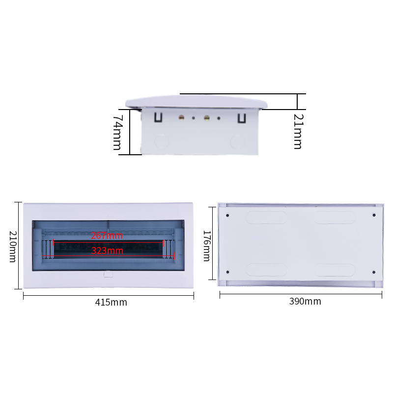 家用16位17回路18配电箱暗装强电箱盒空气开关盒铁底空开盒柜pz30
