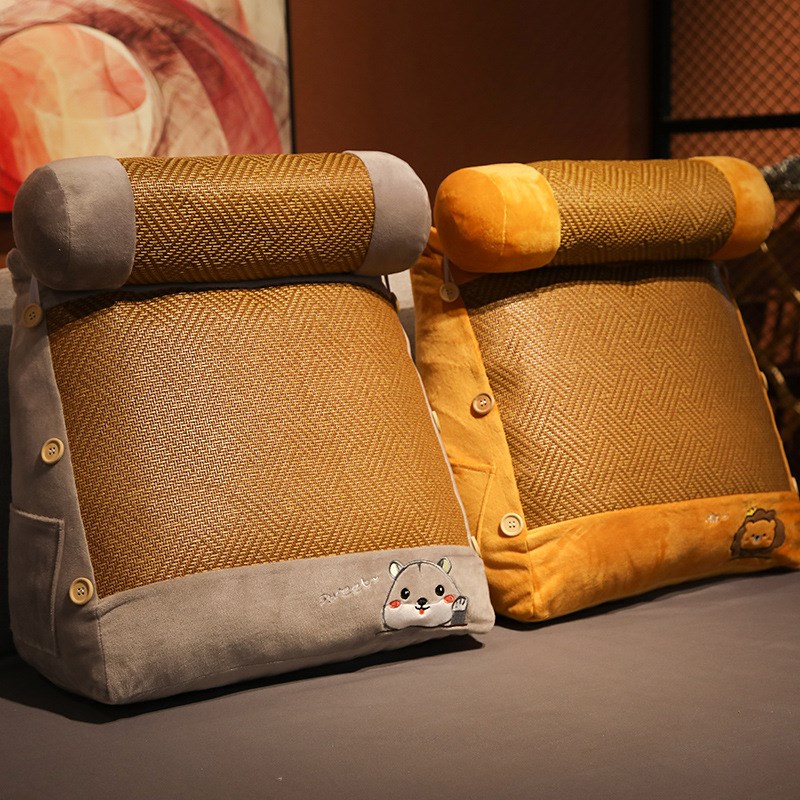 三角靠枕床头男生宿舍学生软寝室大靠背垫床M上卧室沙发玩手机抱