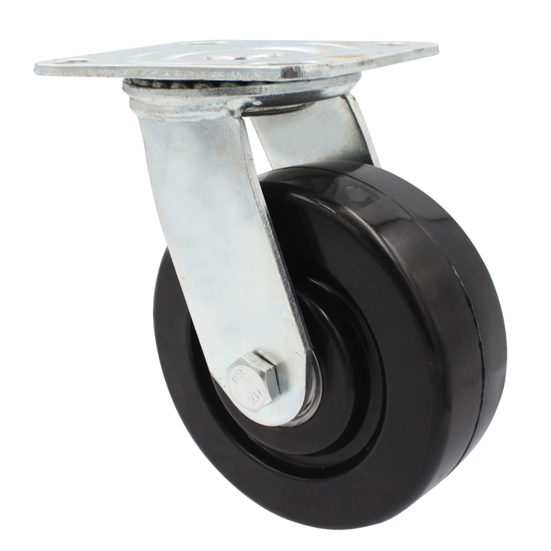 重型6寸万向轮酚醛玻纤耐高温4寸5寸8寸定向刹车工业设备高温轮子