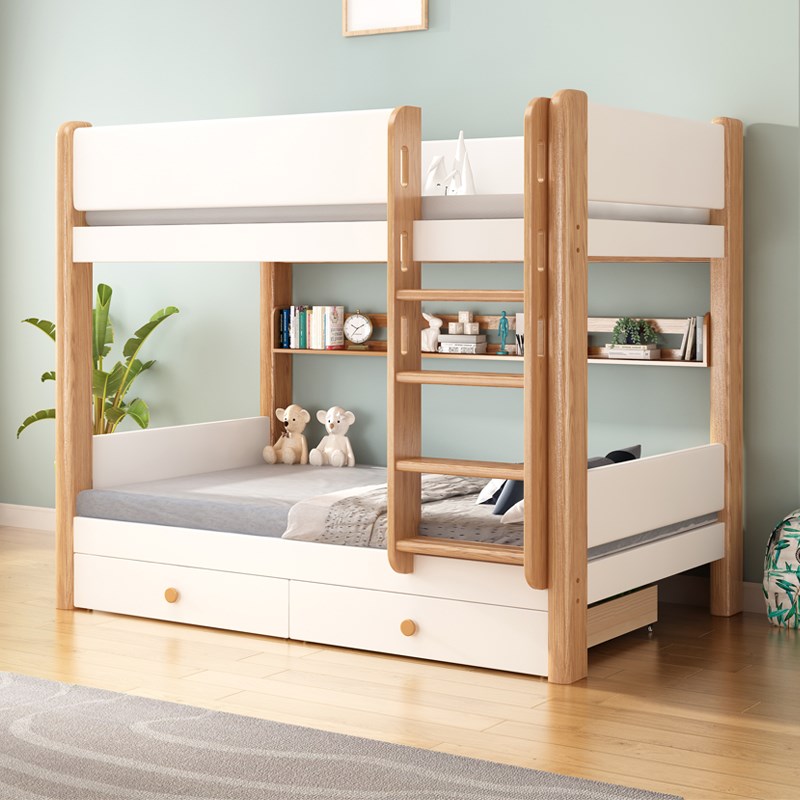 实木上下铺双层床加厚员工学生宿舍公寓上下床同宽床子母床高低床