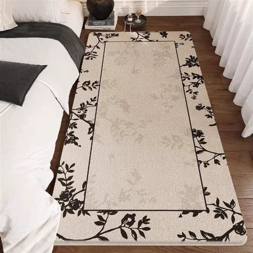 轻奢高级感覆古法式客厅彷羊绒地毯床前隔凉垫子家用卧室床边毯