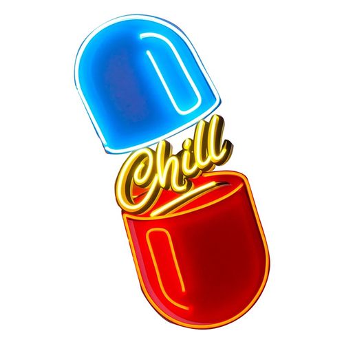 广州led霓虹灯带发光字网红墙门头广告招牌定制作设计chill neon