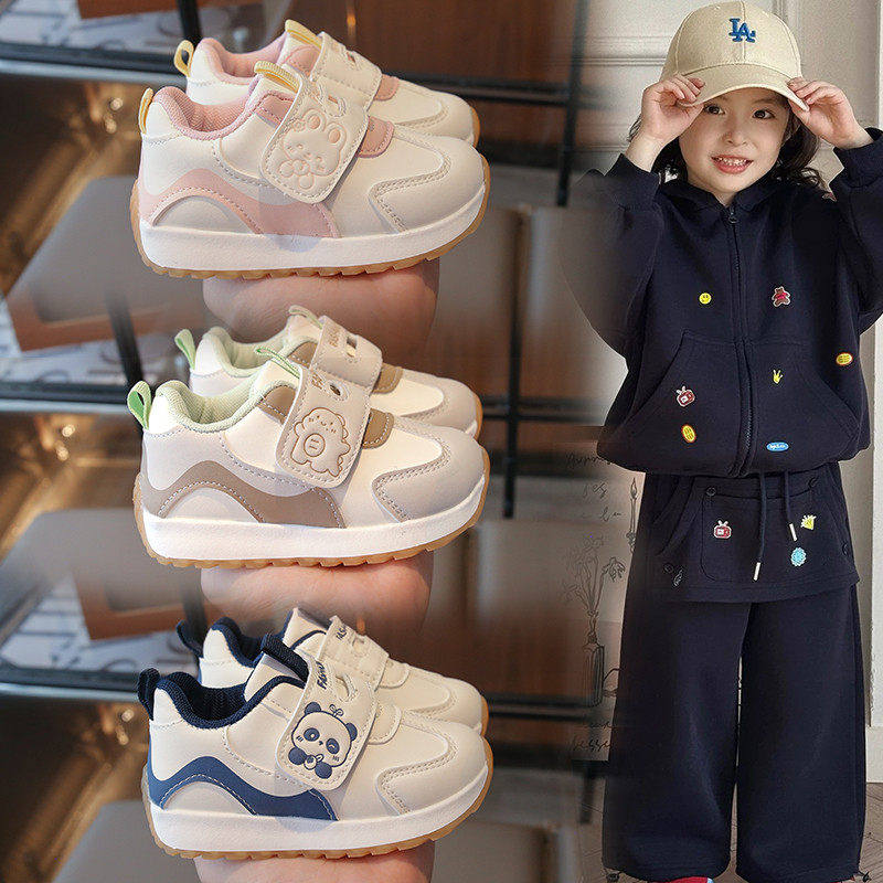 真皮儿童运动鞋2026新款春秋女童透气防滑休闲鞋男童百搭跑步鞋子