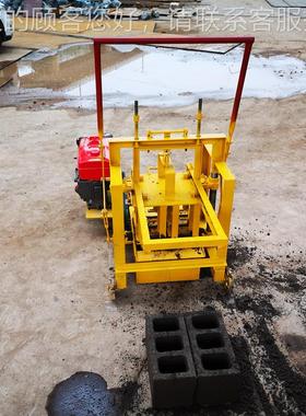 半压自动小型RLS粘土水块泥液制砖机全自动制砖生线砌产砖机成型