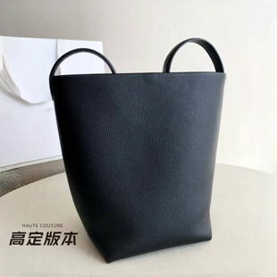 高定ROW水桶包PARK TOTE大中小号原厂进口真牛皮麂皮刘亦菲同款