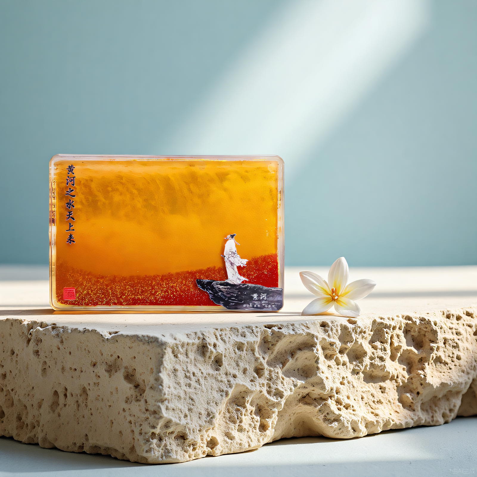 【黄河之水天上来】定制卡砖流沙磁吸冰箱贴文创纪念伴手礼装饰品