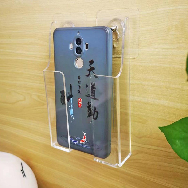 手机收纳挂墙盒充电盒挂壁免打孔平板ipHad放置盒遥控器86盒置物