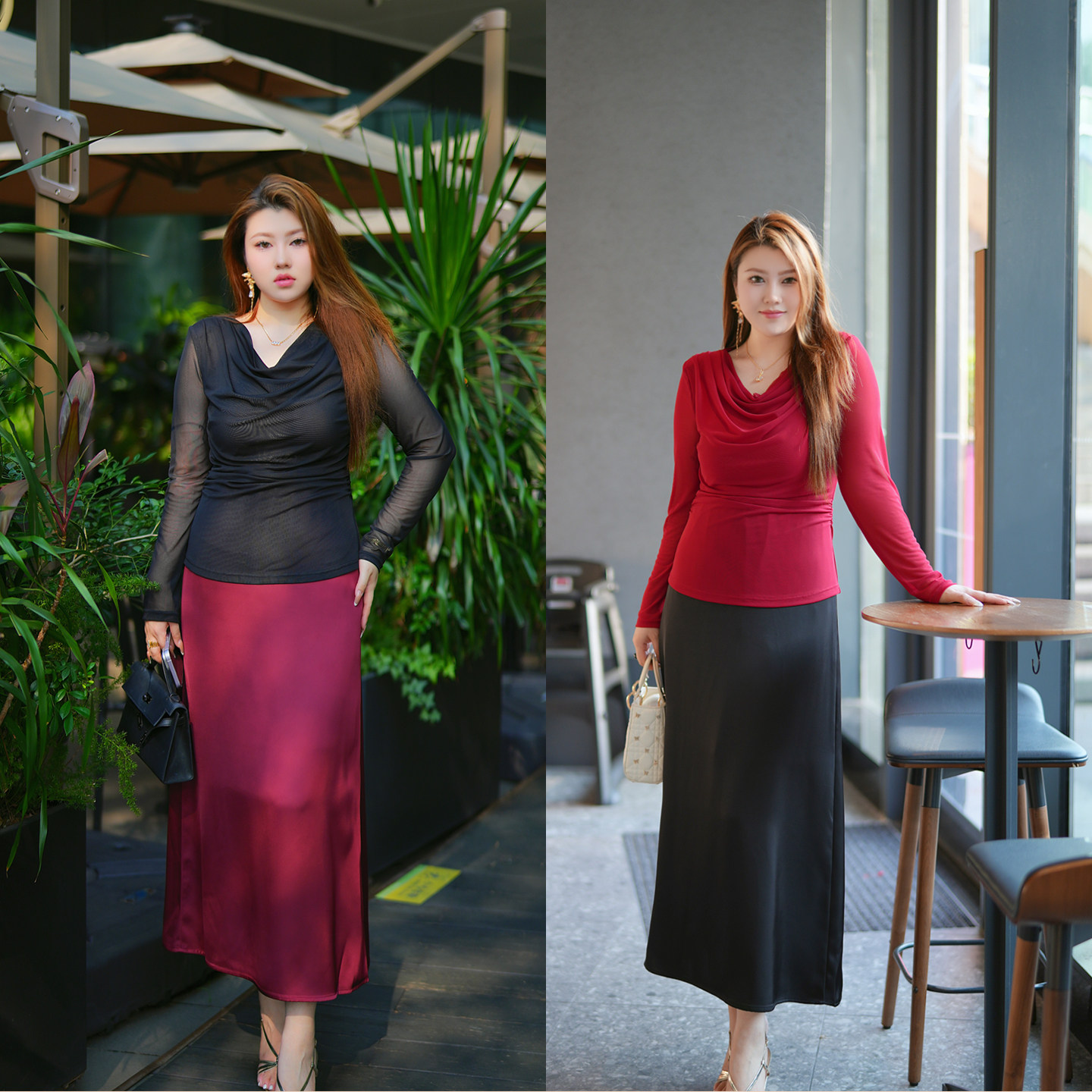 【上衣】XYD71242新款法式洋气荡领别致褶小衫网纱长袖大码上衣,女装/女士精品,大码内搭,淘宝优惠券,粉丝福利购,淘宝优惠卷