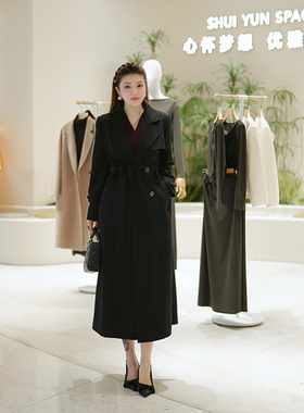 【风衣】XYD71714风衣纯色梭织正肩外套显瘦百搭大码女装西装外套