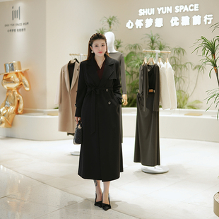 西装 女装 XYD71714风衣纯色梭织正肩外套显瘦百搭大码 外套 风衣