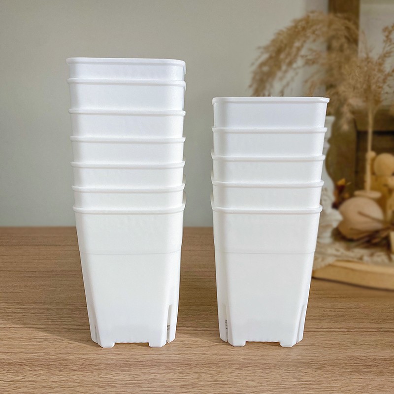 侧开口加高方口控根万象盆加厚多肉绿植塑料N花盆简约园艺可配托