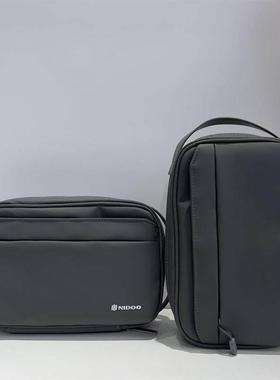 男士休闲牛津帆布多层小方袋防水尼龙商务数据线收纳袋化妆袋