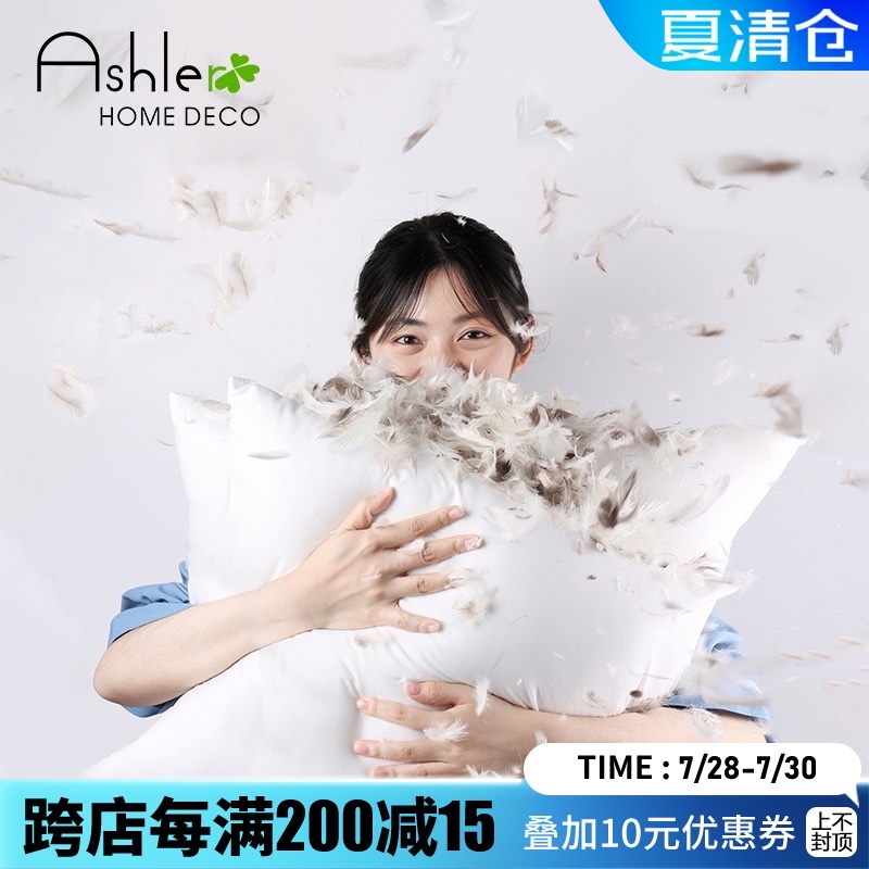 抱枕芯沙发靠垫芯k子羽绒布艺全棉床头品牌大号靠枕芯客厅卧室PP