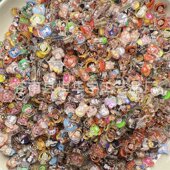 跨境抖音拼多多爆款 1cm亚克力加厚片 卡通DIY材料双透迷你片