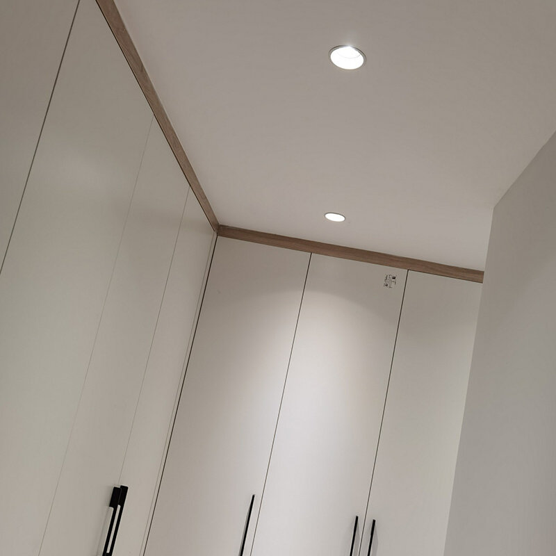 无主灯走廊天花防眩光嵌入式高显指客厅卧室过道天花筒灯led光源